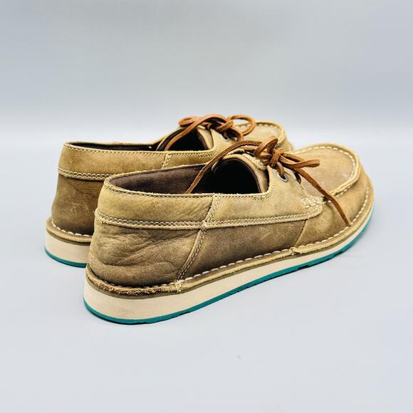 Ariat Shoes Womens 8 Brown Hilo Boat Cruiser Castaway Slip On Moc Toe Casual - Picture 8 of 12